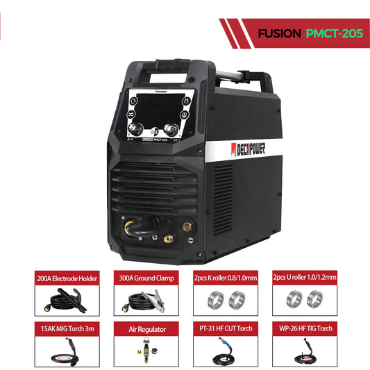 FUSION PMCT-205 6 IN 1 WELDER & CUTTER IN ONE MACHINE(220V EU PLUG)