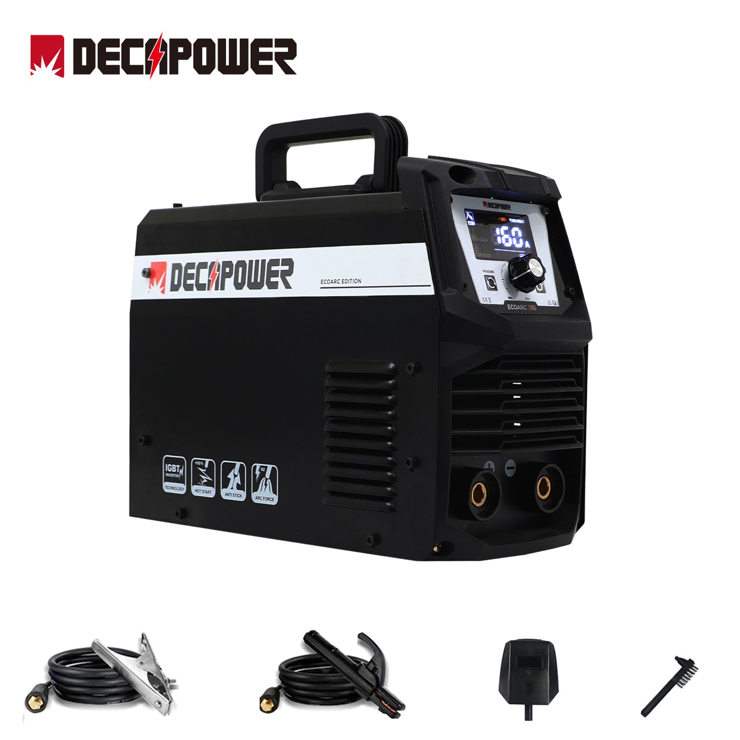 Machine à souder ECOARC 160Ampères Arc Inverter Stick MMA LIFT TIG 2 EN 1 (PRISE EU / 220V)