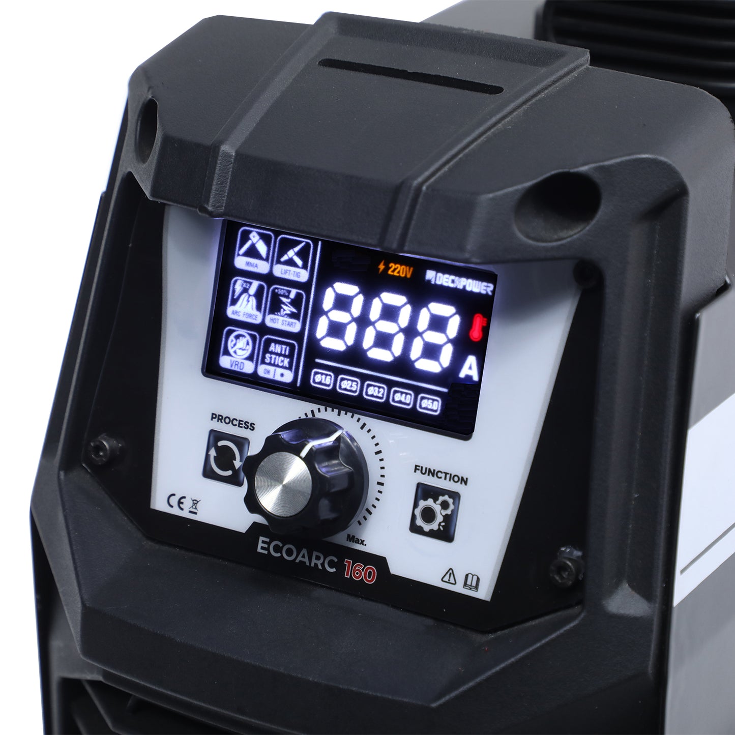 Machine à souder ECOARC 160Ampères Arc Inverter Stick MMA LIFT TIG 2 EN 1 (PRISE EU / 220V)