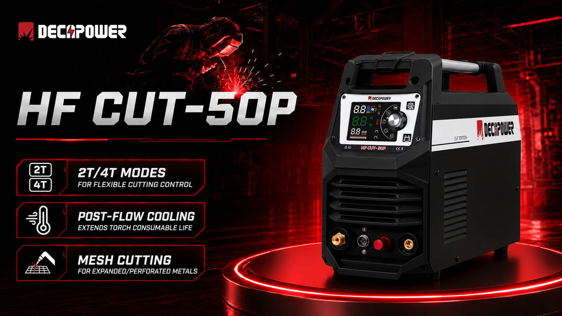 HF CUT-50P Non-Touch Pilot Arc Plasma Cutter With Optimized Duty Cycle