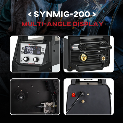 SYNMIG 200AMPS Multi-Process MIG WELDER(EU PLUG / 220V)