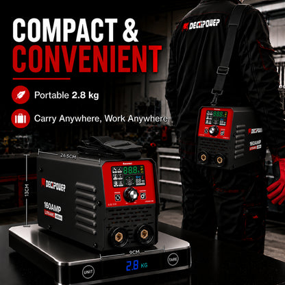 MINI MMA (LITEARC) INVERTER STICK PORTABLE WELDING MACHINE With automatic start-stop fan (220 V / EU PLUG)