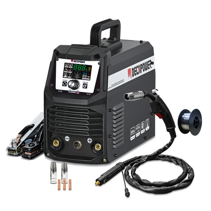 FLUXMIG-140 Flux Core Gasless/Lift TIG/Stick 3-in-1 MIG Welder with automatic start/stop fan. (EU PLUG / 220V)