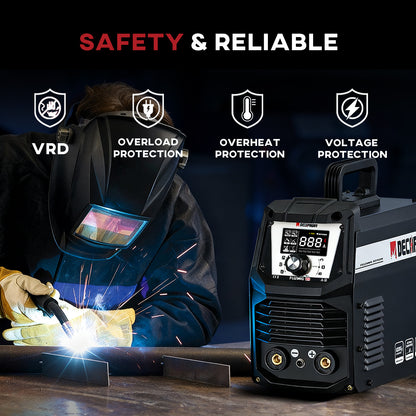 FLUXMIG-120 Flux Core Gasless/Lift TIG/Stick 3-in-1 MIG Welder(EU PLUG / 220V)