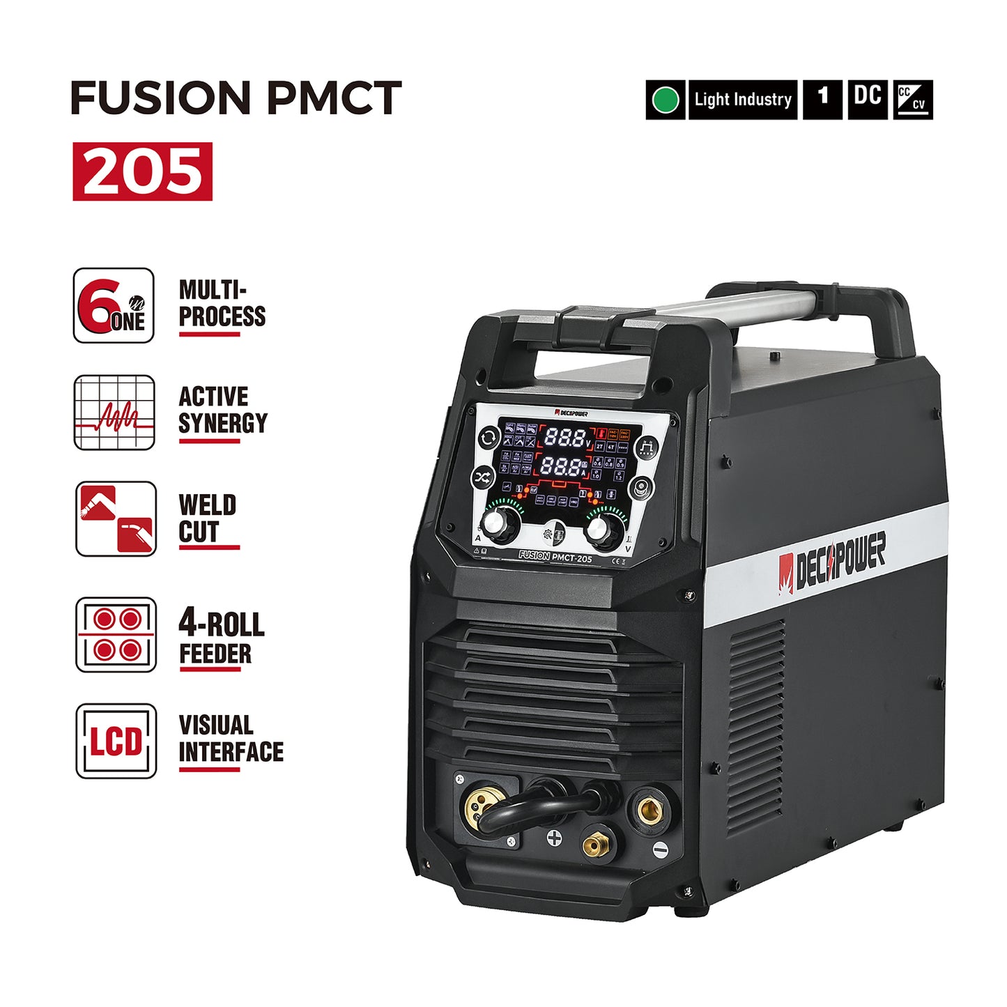 FUSION PMCT-205 SOLDADORA Y CORTADORA 6 EN 1 EN UNA SOLA MÁQUINA (220V ENCHUFE UE)