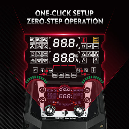 PMCT-205 220V welder product view with compact housing