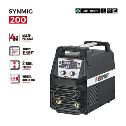 SYNMIG 200AMPS Multi-Process MIG WELDER(EU PLUG / 220V)