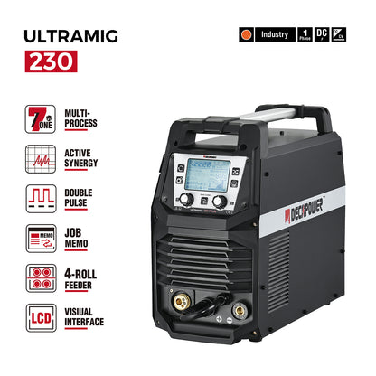 ULTRAMIG-230 Double Pulse MIG Aluminum Welding Machine(WITHOUT PLUG / 220V)